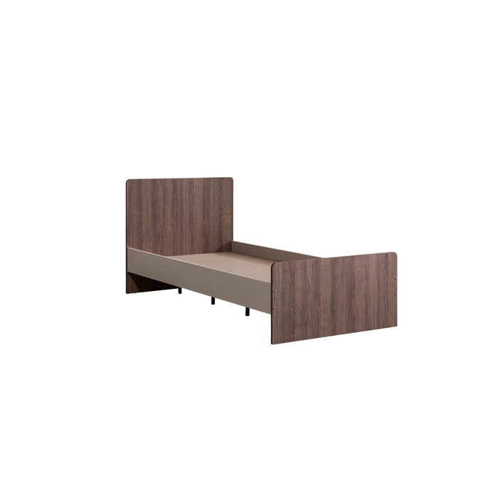 Hanah Home Milano Cama Individual Crema y Marrón